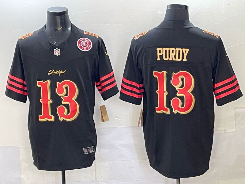 Men Nike San Francisco 49ers #13 Purdy black Limited NFL 2025 Jersey 0016